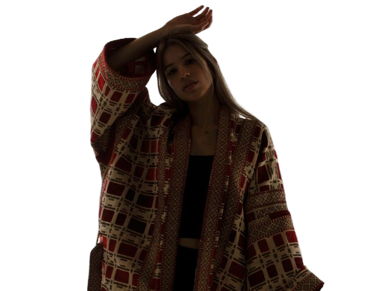 Model wearing handcrafted GUNEEN piece